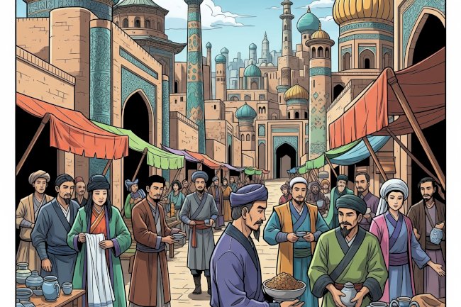 How did the Silk Road facilitate not only trade but also cultural and technological exchange across continents?