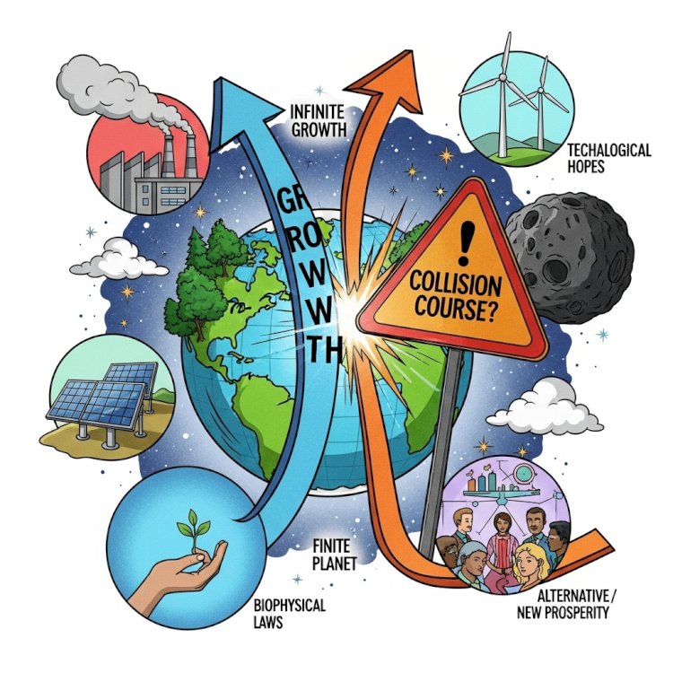 Infinite Growth on a Finite Planet: A Sustainable Future or a Collision Course?